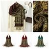 Muslim Paisley Print Tassel Long Scarf Islamic Women's Head Wrap Neck Scarf Soft Lightweight Fashion Hijab Accessory