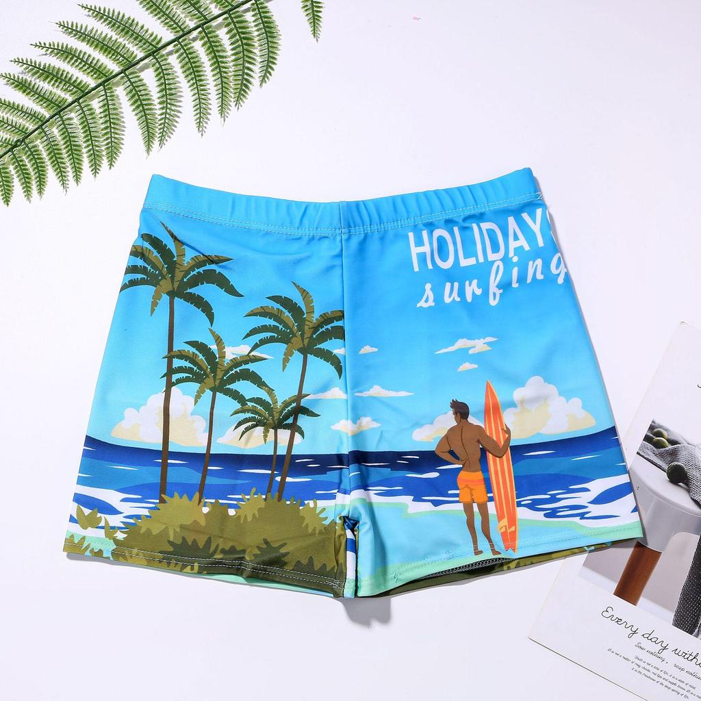 Men's Quick-Dry Loose Swim Trunks - Anti-Embarrassment Boxer Swimsuit for Beach