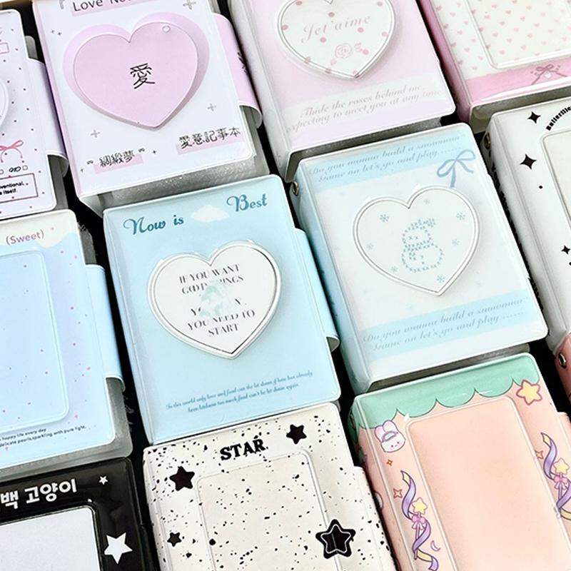 Книга для карточек Crush List Маленький карман для карточек Мини-альбом 3-3,5 Альбом знаменитости Книга для карточек Подходит для хранения маленьких карточек знаменитостей и аниме