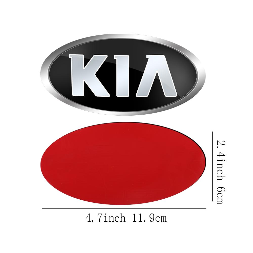 AABIU1 Car Front Hood Emblem Rear Badge Logo Sticker For KIA Sportage Ceed Sorento Cerato Optima Picanto Rio Soul K5 Stonic Niro Forte