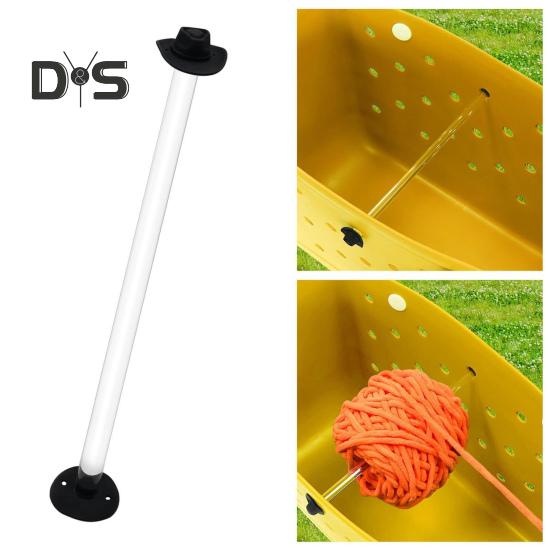 Акриловый держатель пряжи для вязания крючком с чехлами, портативный, легкий, легко собираемый держатель пряжи, вращающийся, креативный держатель клубков пряжи, диспенсер