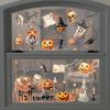 Halloween PVC Wall Stickers Amazon Pumpkin Skull Witch Halloween Tearable Decorative Wall Stickers