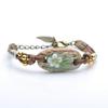 Retro Stone Flower Bracelet Female Jingdezhen Handmade Jewelry Woven Ceramic Pinched Flower Bracelet