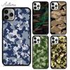 Camouflage Camo Military Army Phone Case for iPhone 11 12 13 14 Pro Max Mini X XR XS SE 2020 6 7 8 Plus Galaxy S21 S22 Shell