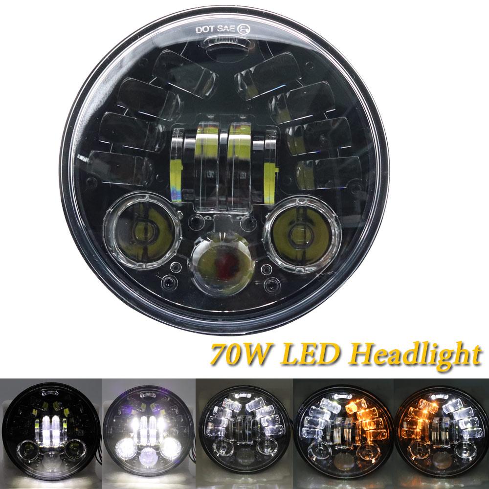 Светодиодные вспомогательные фары для мотоцикла 5,75" Светодиодная фара для скутера в сборе Мотоциклетная светодиодная фара для мотоцикла Harley