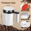 380ml Self Mixing Cup 304 Stainless Steel Automatic Mixing Cup Electric Auto Stirring Cup