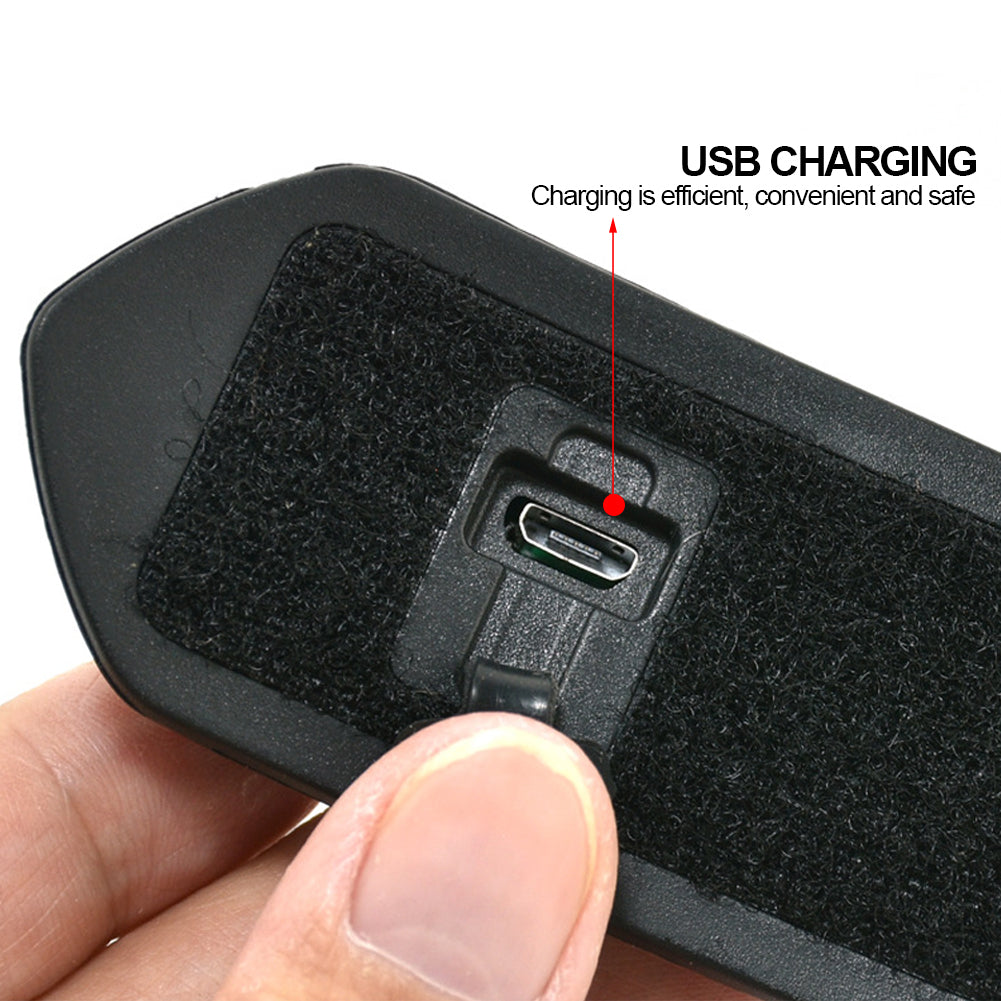 4 светодиодных фонаря для шлема, перезаряжаемые, для мотоцикла, велосипеда, сигнальная лампа, яркий мигающий водонепроницаемый с 3 режимами USB-света