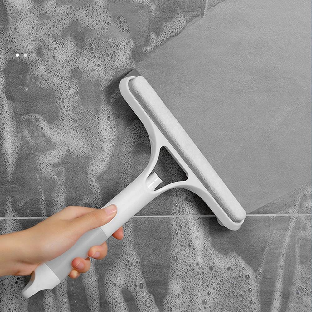 3 в 1 скребок для мытья окон, многофункциональный стеклоочиститель для зеркал с распылителем, скребок из микрофибры, бытовые чистящие средства для автомобиля