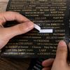 4 шт./пакет Бумажные наклейки Процесс тиснения Ретро Тонкая резьба Удобное Самоклеящаяся Декорация 3 Стиля Английская Буква Наклейки для Скрапбукинга Девочка