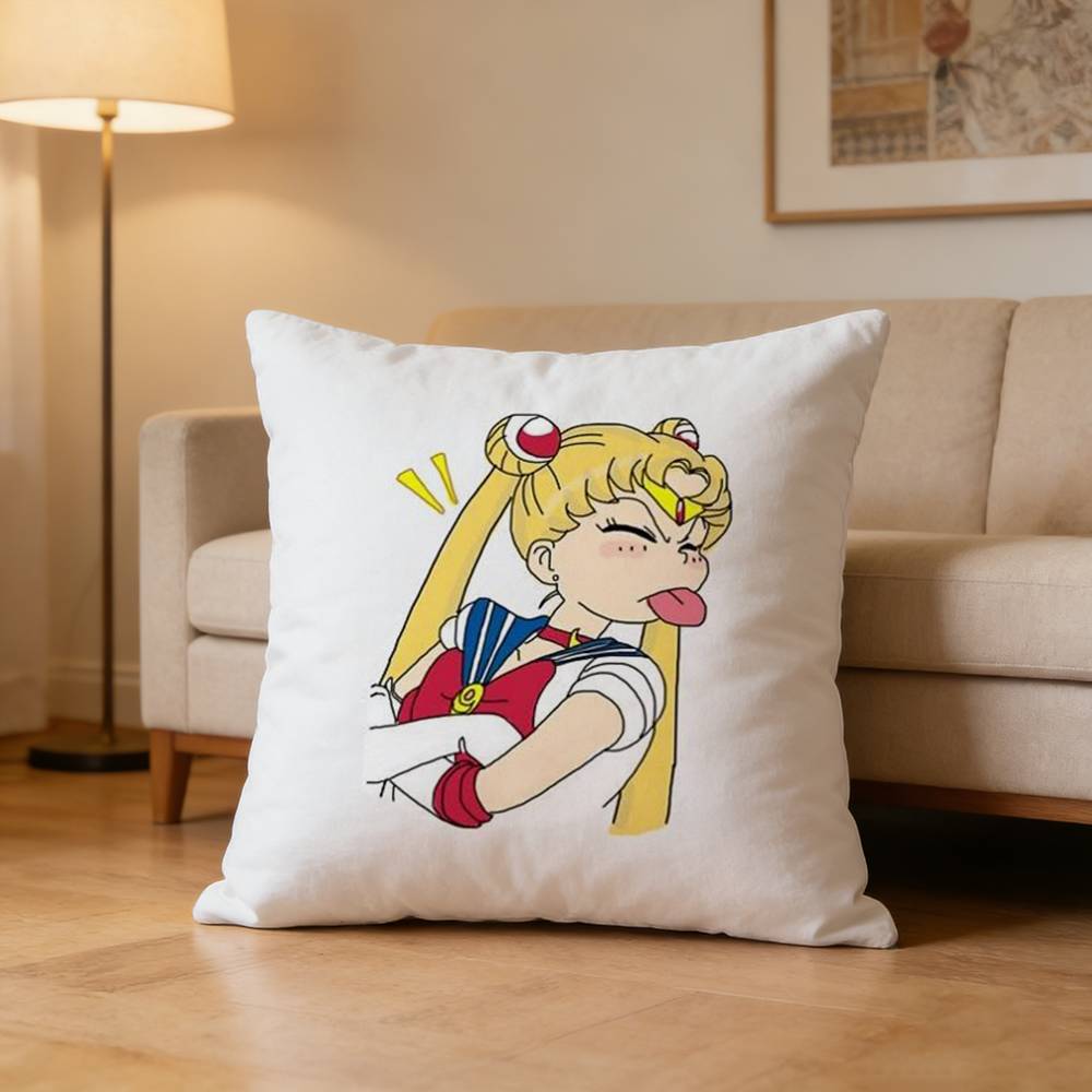 Cute Usagi Tsukino Sailor Moon Pillow Case Pattern Printed Pillowcase For Living Room Sofa Cushion Cover