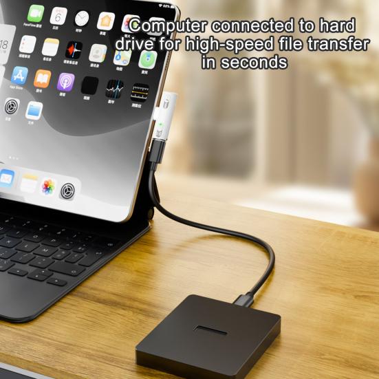 Адаптер для наушников типа C, аудиоразветвитель PD 100 Вт для Xiaomi, чип передачи данных 10 Гбит/с, микрофон, поддержка быстрой зарядки, USB-адаптер для Samsung