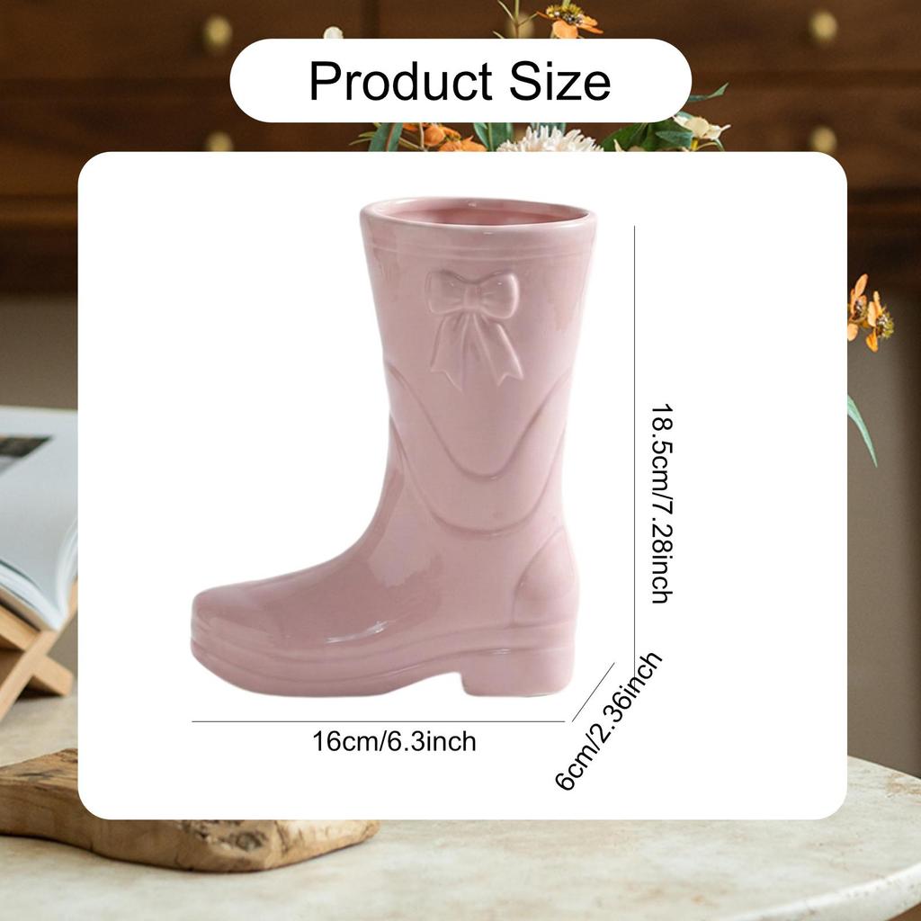 Boot-Shaped Flower Vase, Elegant Gift, Table Decoration, Decorative Vases for Kitchen And Bedroom