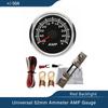 Newest 52mm Universal Ammeter Ampere Meter +/-50A +/-80A +/-150A  with Current Sensor 9-32V with Red Backlight for Car Boat