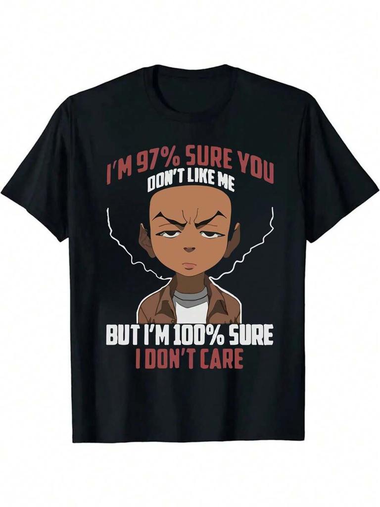 Personal Attitude Fashion Print Unisex's Anime Pattern Short-Sleeved T-Shirt