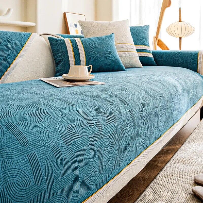 Универсальная диванная подушка из синели Four Seasons, роскошный чехол для дивана для гостиной, защитное полотенце, предотвращающее появление царапин на домашних животных