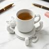 3D Печать Кошка Подставка под стакан Смешная Милая Подставка для кружки Кошка для Напитков Бар Кухонный Стол Декор для Вечеринки Подарки на День Рождения для Любителей Кошек