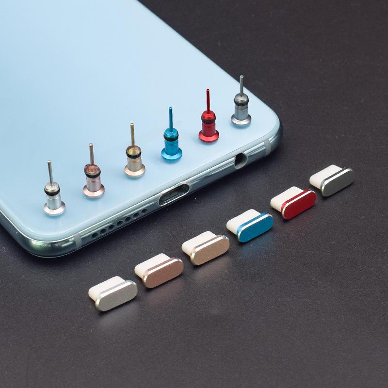 Универсальная металлическая пылезащитная заглушка USB Type-C для Huawei — защищает порт зарядки и разъем для наушников