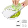Dretec Slicer Made In Includes Dishwasher Safe Shreds Large White Set, Japan, 3-Plate Set, Slicer, Julienne, Grater, Safe, Holder, Compact, Cabbage,