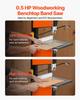 Band Saw, 254 mm, Two-Speed Benchtop Bandsaw with 373W 1/2 HP Motor, 160 mm Max Cutting Height, 335 x 340 mm Cast Iron Table, with 360° Work Light,