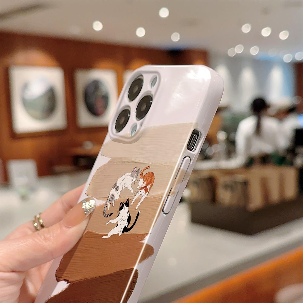 Универсальный чехол для телефона с пленкой, мультяшный модный дизайн, твердый корпус, полное покрытие камеры, противоударный защитный чехол для OPPO Realme OnePlus Infinix Tecno