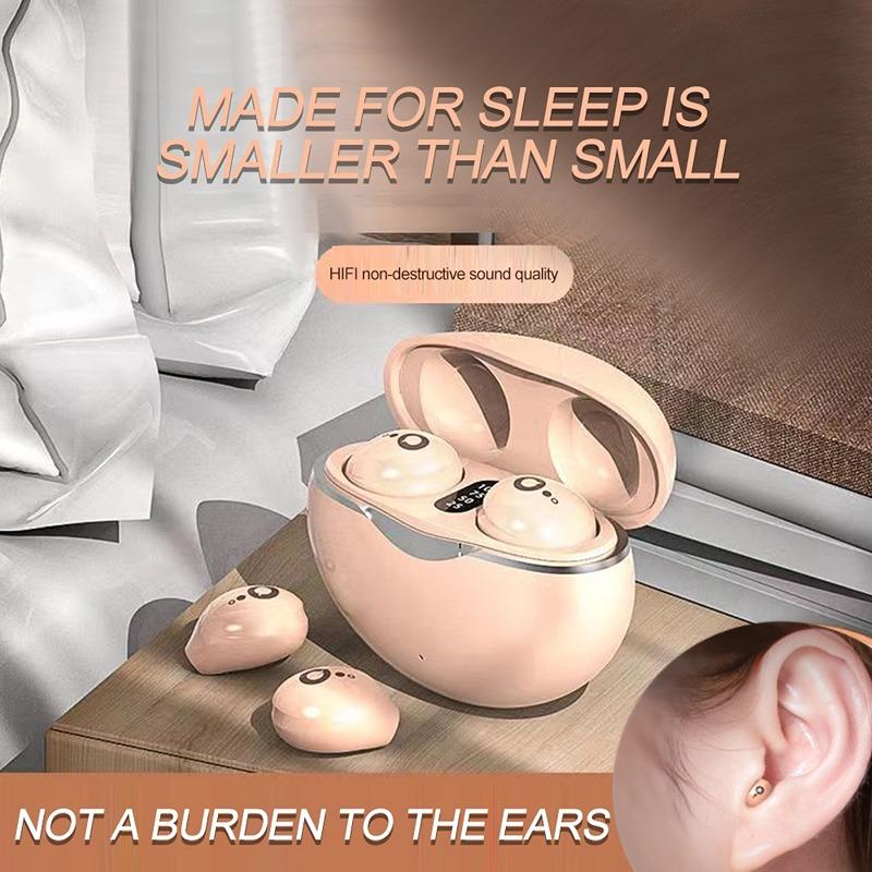 Mini Bluetooth 5.3 Headphones True Wireless Invisible In-Ear Earphones Gaming HIFI Stereo Noise Reduction Earbuds 20H Music Time