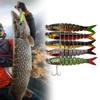 Fishing Baits Wobbler Muti-Section Jointed Casting Soft Lures Treble Hooks Hard Crankbait Sinking Tackle Pesca Swim Bait