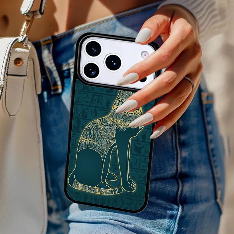 Египет Нефертити Анубис Анх Чехол для телефона Для iPhone 17 Air 14 15 13 12 Max Чехол Для Apple 14 15 16 16e 11 Pro Max Plus