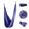 Aerial   Fitness Hanging Grip Inversion Trapeze Swing Sling Hammock(Blue Green)
