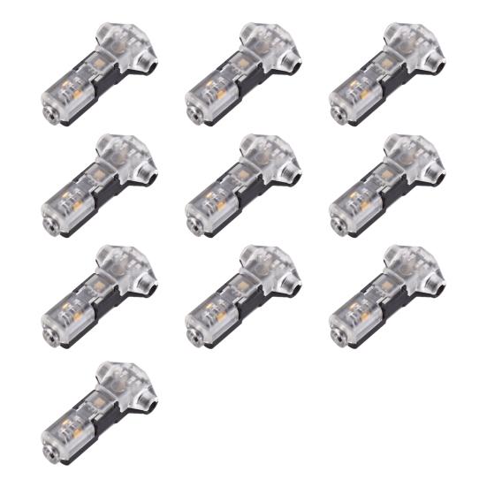10/20/30/40/50 Pcs T Tap Wire Splice Connectors 3 Way 1 Pin Solderless Low Voltage