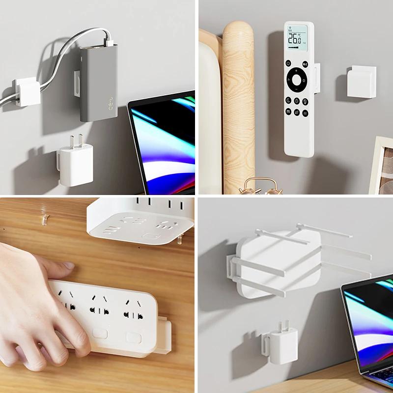 1/5/10 пар многофункциональных крючков, самоклеящиеся настенные крючки без перфораторов, вилка для зарядки телефона, органайзер, держатель для пульта дистанционного управления