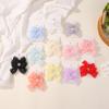 2Pcs/Set Pearl Bows Hair Clips Cute Sweet Girls Side Clip Solid Color Hairpin Handmade with Bow Hair Accessories Headdress Gifts