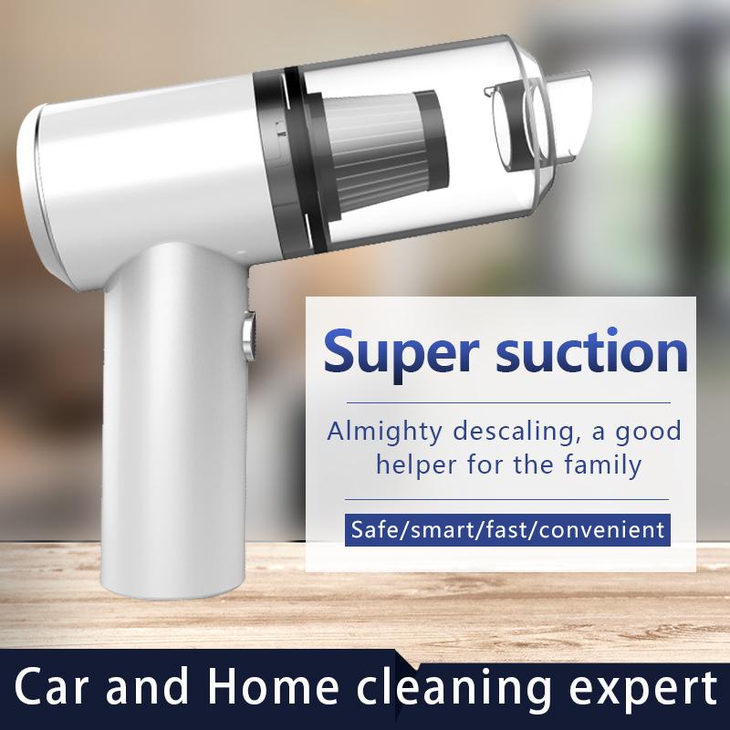 Новый мощный автомобильный пылесос 6000pa, пылесос для влажной/сухой уборки, домашний портативный беспроводной автомобильный пылесос с защитой от клещей