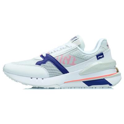Кроссовки Li Ning 001 Shock Absorbation Rebound Low Top женские кроссовки белые серые синие AGCR184-1