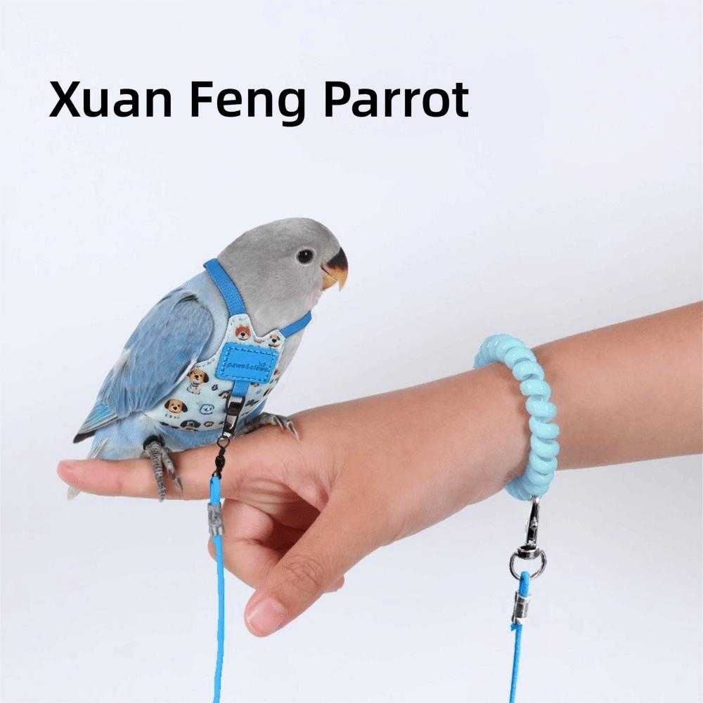 Adjustable Parrot Flying Harness Anti-Bite Parrot Flight Harness Bird Flight Suit Small Parrots