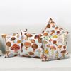 Plant Leaf Flower Pillowcase Farmhouse Home Sofa Car Decorative   Mushroom Cushion Cover