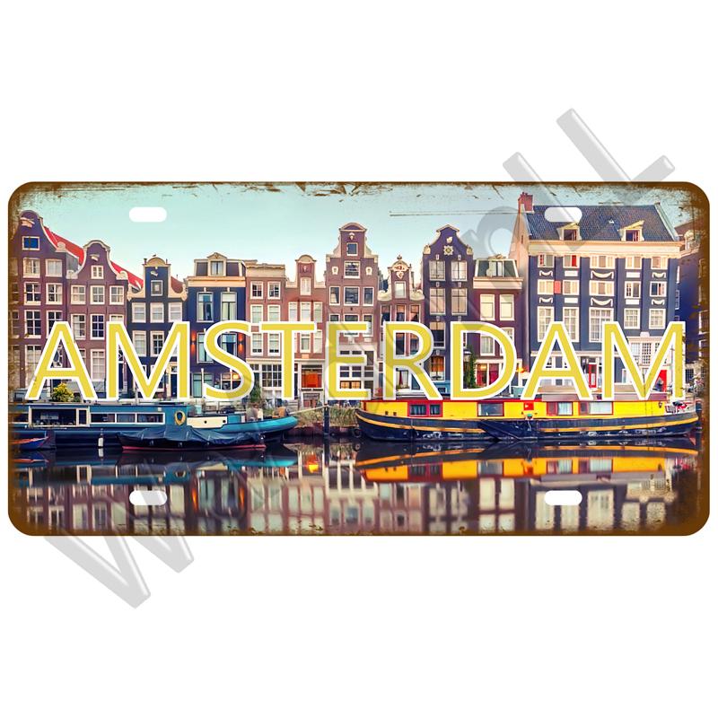 Город, штат, США, жестяная вывеска, винтажная металлическая вывеска, жесть, ретро-металлический постер, домашний декор для стен, бара, паба, клуба, украшения