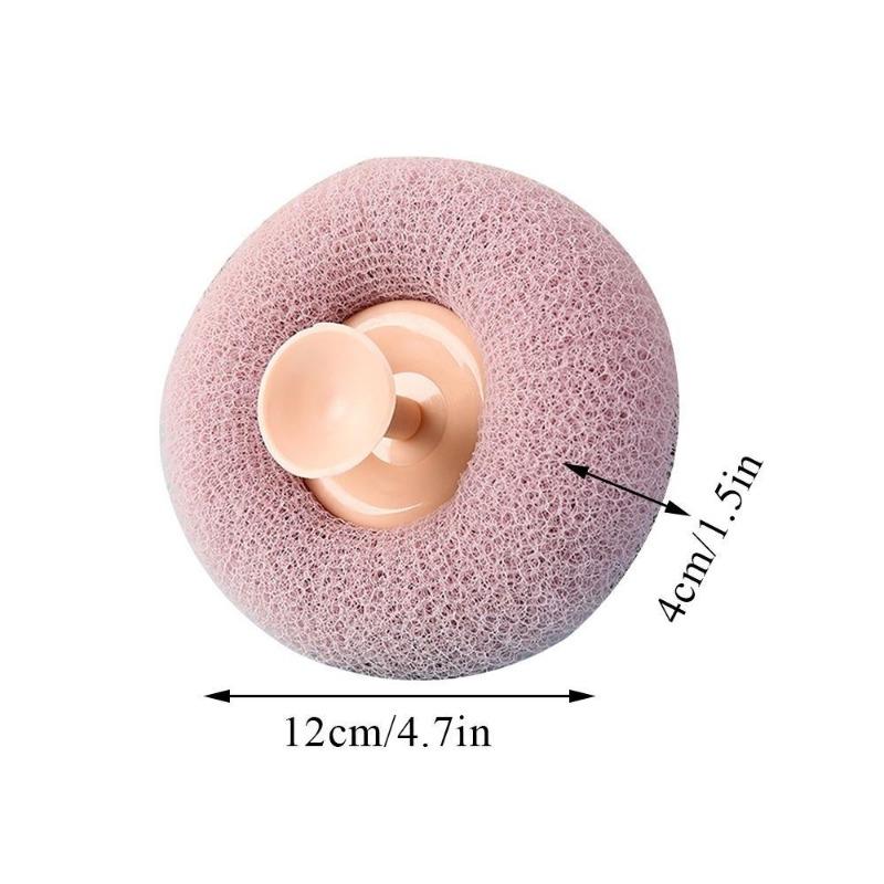 Round Soft Mesh Handheld Bath Sponge Balls Cleaning Brush Shower Body Cleaner Exfoliat Scrubbers Bath Ball Bathroom Accessories.