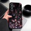 Чехол для телефона из ТПУ для Samsung Galaxy A57 A17 A16 A56 A37 A36 A55 A15 A36 5G S26 S25 Ultra S24 FE Розовый с принтом 'Цветущая сакура'