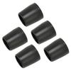 5 Pcs Crutch Tips Thick Rubber Single Angle Cane Foot Cane Walking Stick Crutch Foot PadBlack