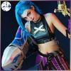Костюм для косплея на Хэллоуин LOL Coswear League Of Legends Битва двух городов Джинкс Костюм для косплея Игра Аниме Игра Кос