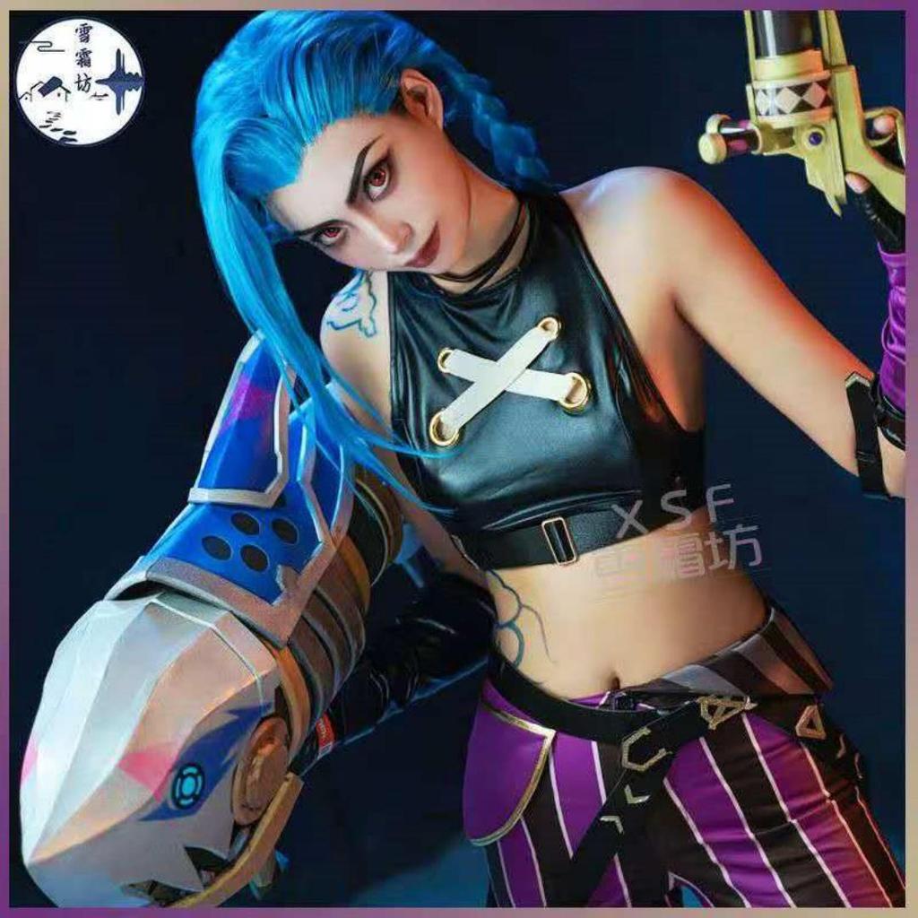 Костюм для косплея на Хэллоуин LOL Coswear League Of Legends Битва двух городов Джинкс Костюм для косплея Игра Аниме Игра Кос