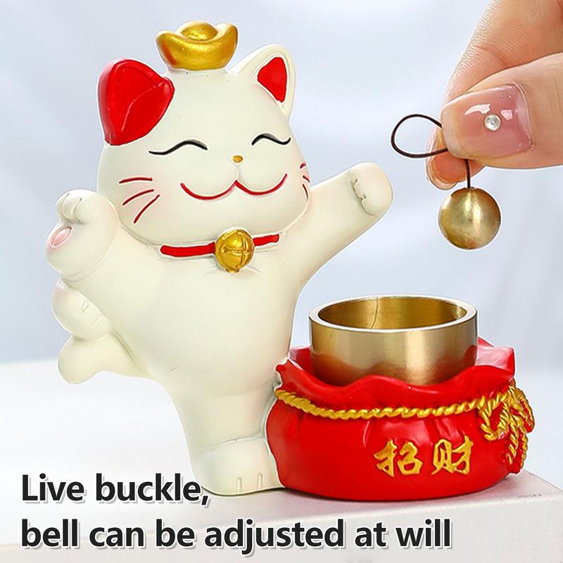 Cute Japanese Lucky Cat Door Bell Front Doorbell Wind Chime Wireless Door Bell Doorbell Door Opening Entrance Bell Home Decor