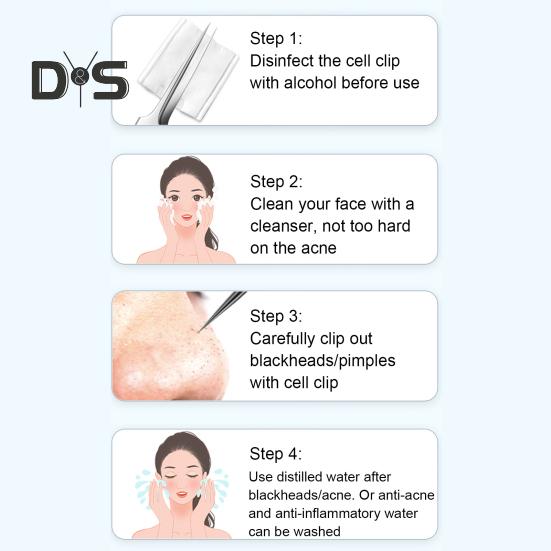 Набор из 7 инструментов для удаления черных точек из нержавеющей стали, набор для удаления угрей, профессиональное средство для удаления черных точек, белых угрей и прыщей для лица