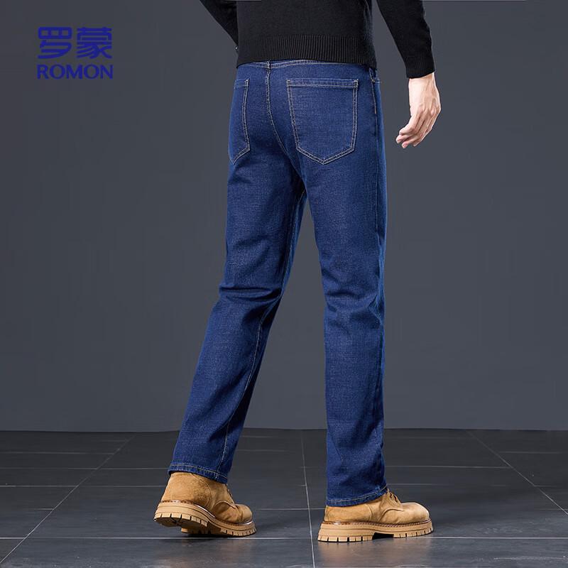 ROMON Мужские джинсы прямого кроя в стиле business casual