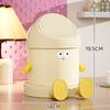 with Lid Garbage Bin Cartoon Storage Bucket Creative Desktop Trash Can  Study Room