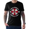 Umbrella Corporation 1968 Resident Evil Футболка Одежда Рубашка Мужчины Женщины Все Сезоны Мужская Футболка Черная Повседневная Футболка с Круглым Вырезом
