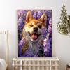 5d DIY Алмазная картина, вышивка крестом, милые животные, корги, алмазная вышивка, мозаика, лаванда, полный круглый дрель, домашний декор