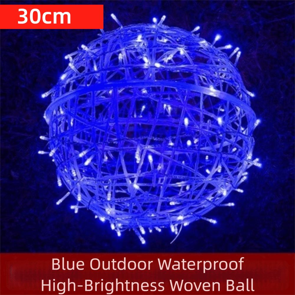 20/28 см Гирлянда из ротанговых шаров Светодиодная гирлянда из ротанговых шаров для елки 220В Рамадан Гирлянда из ротанговых шаров Садовая