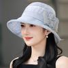 Тонкая шляпа для защиты от солнца и затенения летом, дышащая шляпа Flower Fisherman
