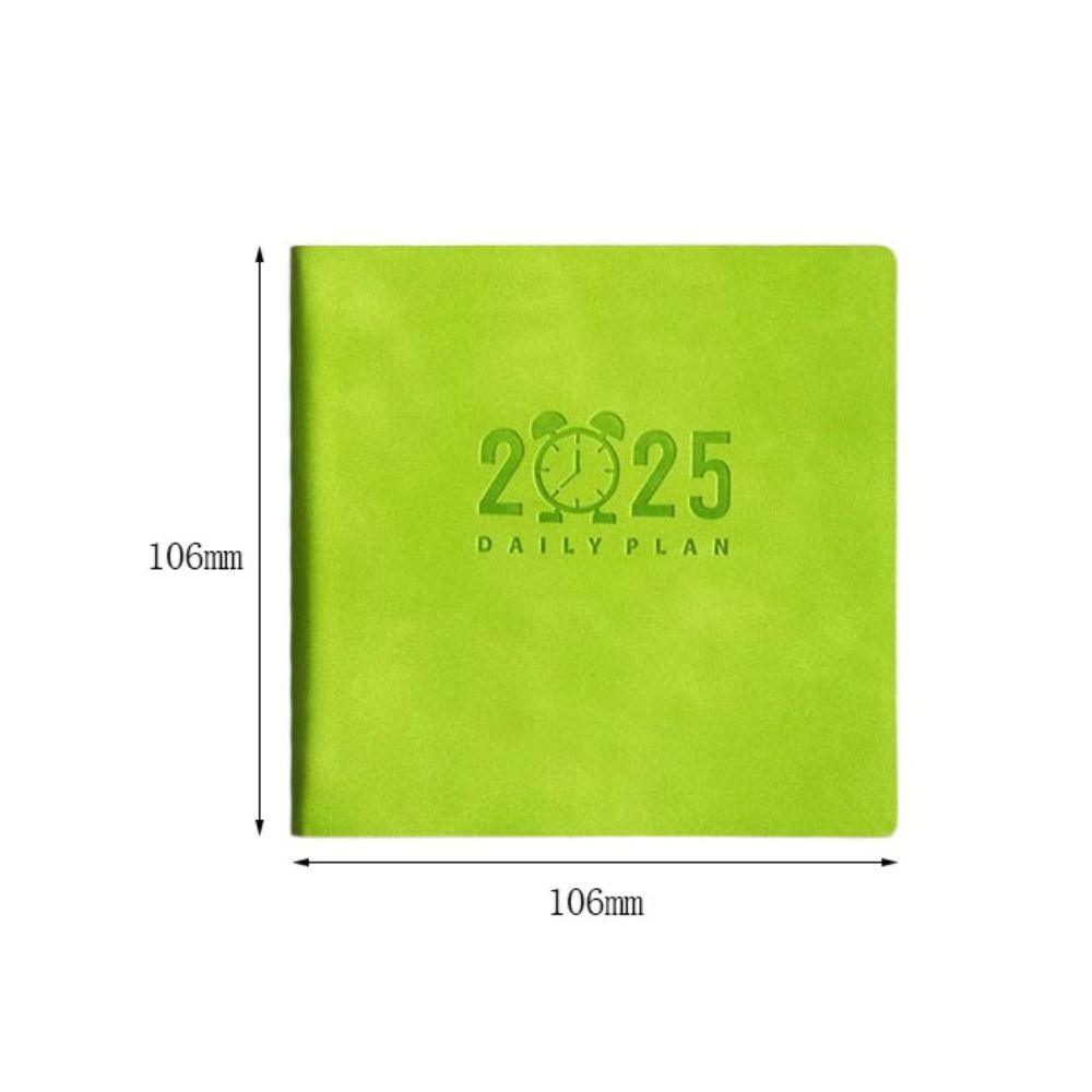 Square Notebook Time Management Daily Planner Stationery Pocket Schedule Book Student